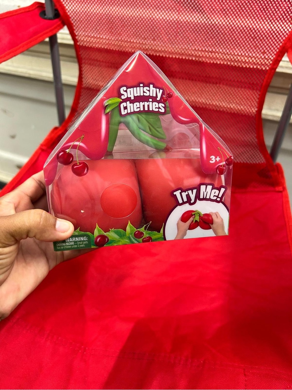 Kids Toy - Red Stress Ball Fruit Set
